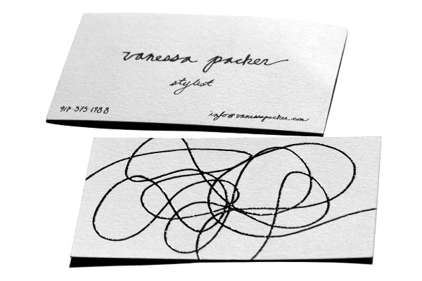 Vanessa Packer Stylist Business Card
