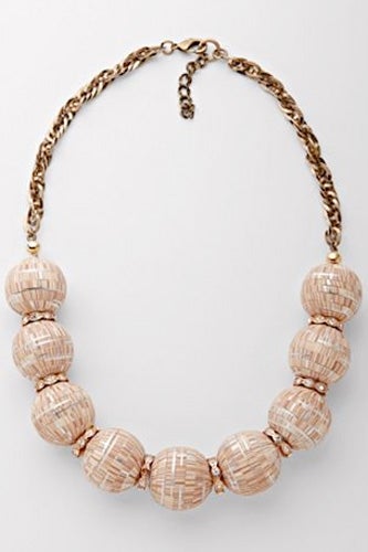 beaded statement necklaces. Fossil statement necklace